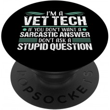 Vet Tech Gift for Women Veterinary Technician Sarcastic PopSockets PopGrip: Swappable Grip for Phones & Tablets Vet Tech Gift for Women Veterinary Technician Sarcastic PopSockets PopGrip: Swappable Grip for Phones & Tablets